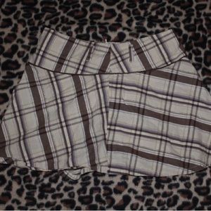 vintage early 2000s limited too mini skirt with connected shorts